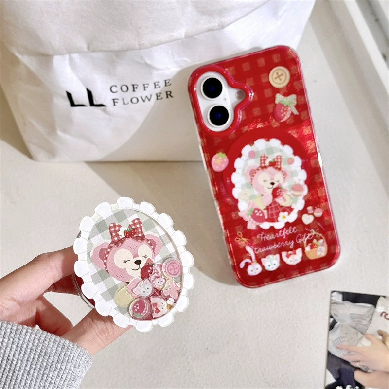 Apple, красная клубника, совместим с iPhone16, чехол для телефона, трубка, 15promax, 14 шт