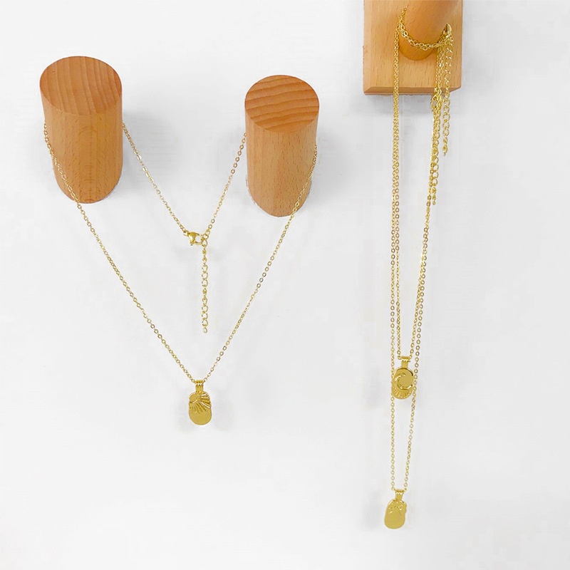 Fashion moon star sun copper necklace wholesale