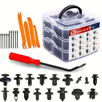 2026 new pattern Cross border On behalf of 63 Car push in fixation 16 size nylon Bumper Fender