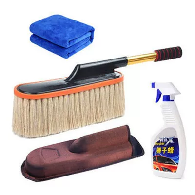tool brush factory direct generation | Car cleaning tools - beige-wax-brush-brush-box-duster-wax-car-wash-towel