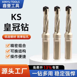 KS皇冠钻头耐磨刀杆 U钻剑齿钻铲钻 数控内冷抗震高速深孔皇冠钻