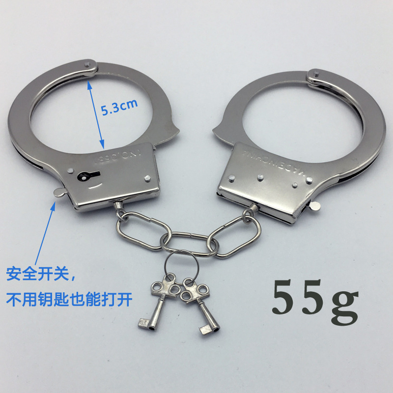 Esposas de juguete espeso esposas de plata esposas de acero inoxidable esposas de acero inoxidable esposas de acero inoxidable esposas