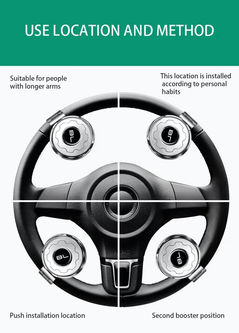 in stock General Motors steering wheel booster ball booster for easy steering, one-hand steering gear with steel ball bearing