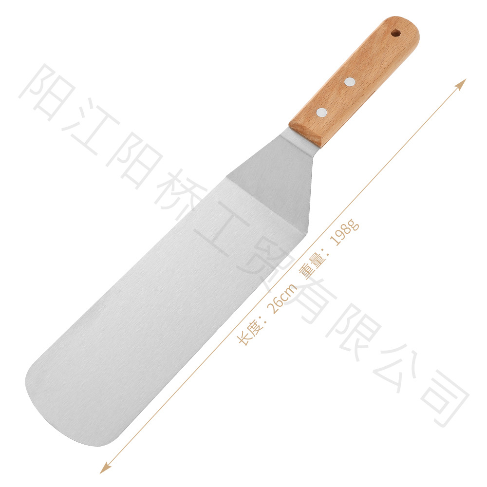 Amazon Hot sale acero inoxidable parrilla herramienta set al aire libre barbecue hierro guisado mango de madera cocinar combinación de cocina de grasa