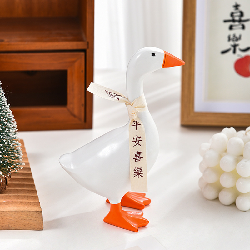 Cross-border cute simulation duck storage creative DIY magnet duck ornaments resin crafts decoration ornaments