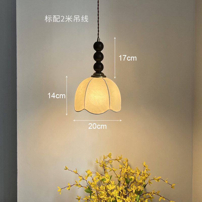 南洋风中古小吊灯美式复古卧室床头吊灯走廊过道餐厅吧台吊线灯|undefined