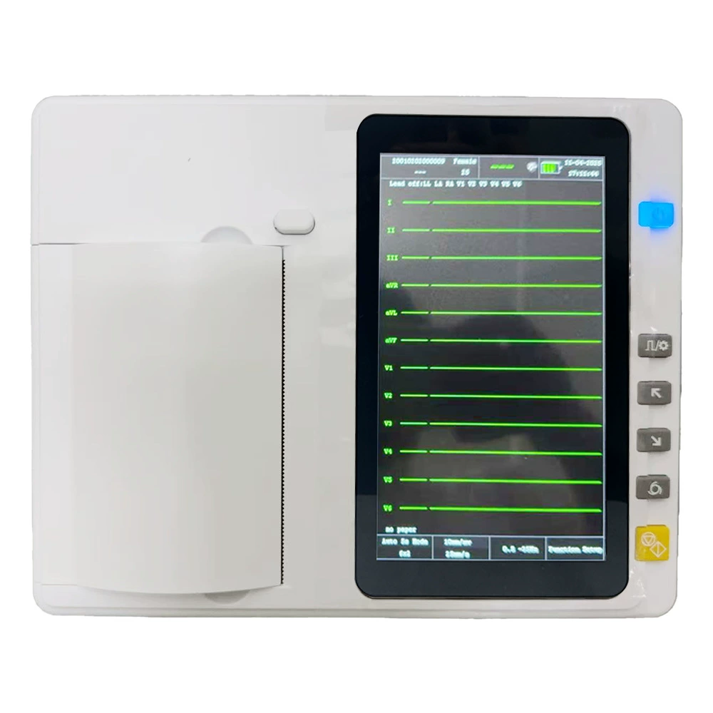 Ветеринарный трехканальный электрокардиограф с 12 отведениями, автоматическим анализом, для животных, для внешней торговли, английская версия, от производителя