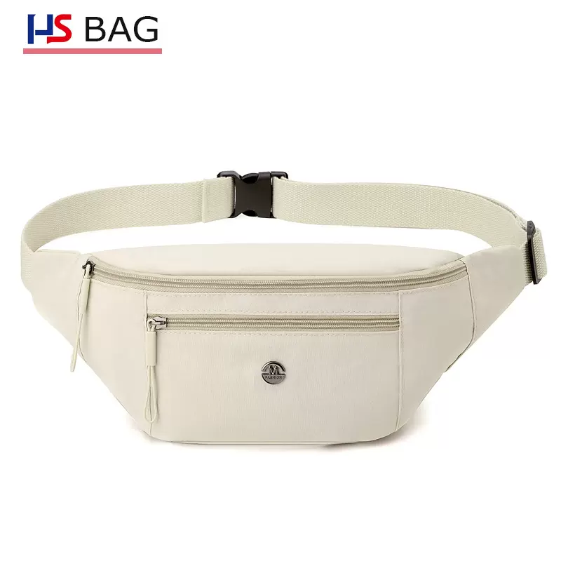 韩版新款时尚百搭女士腰包休闲潮流单肩斜挎背包防泼水尼龙布胸包