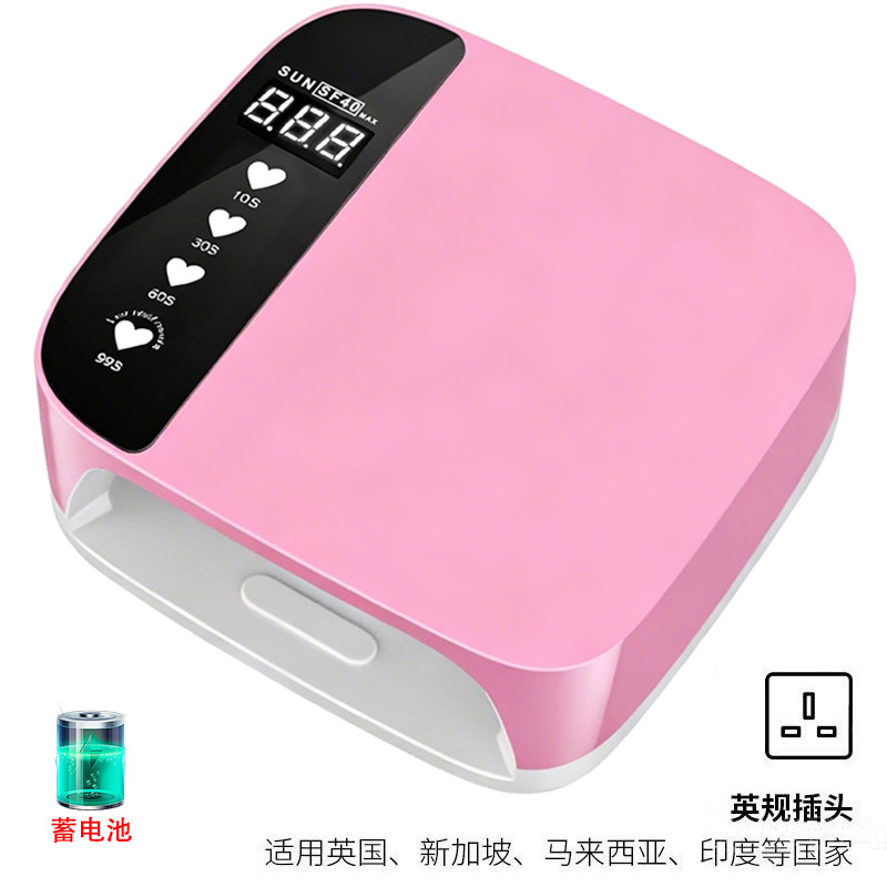 Lámpara de manicura personalizada de manicura especial de manicura luz UV / LED doble fuente de luz de manicura horneada de manicura pegamento de esmalte de uñas