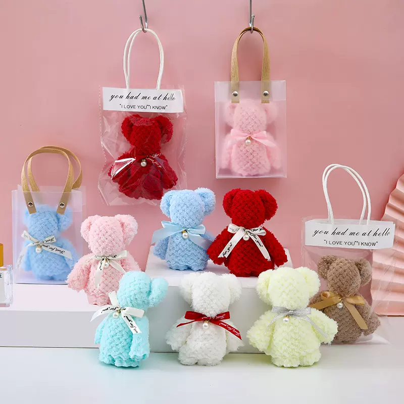 菠萝格小熊毛巾伴手礼喜铺结婚生日回礼活动开业礼品批发广告礼物