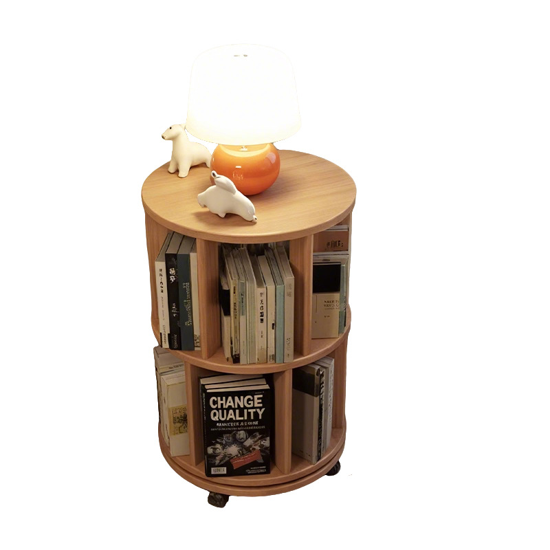 Estantería giratoria de 360 grados de madera maciza, estante de piso, alféizar de ventana flotante para el hogar, almacenamiento de artefactos, estantería pequeña