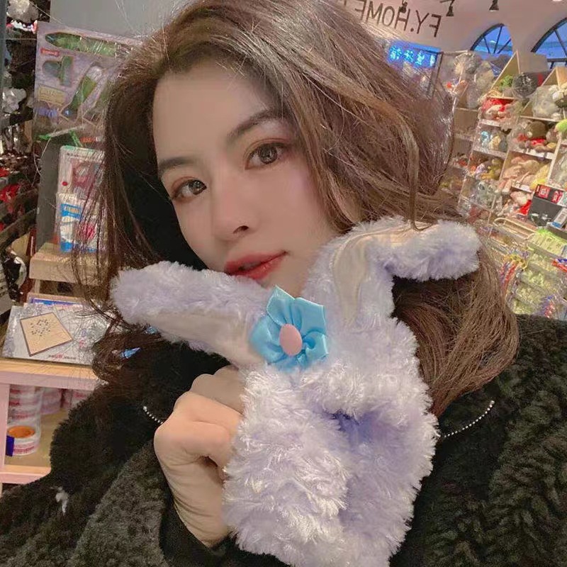 Orejas de conejo estrella Delu banda de pelo femenino estilo coreano ins estudiante lindo diadema banda de pelo lavado de cara LAVADO DE tocado