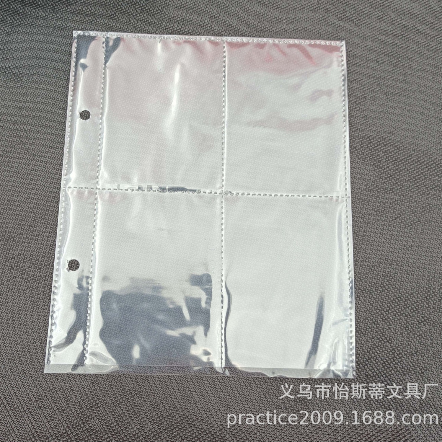 Customized pp material inner page storage business card photo card…