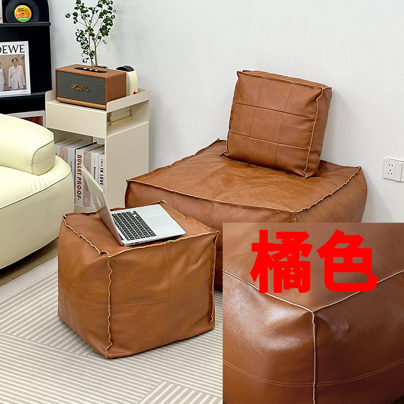 可折叠坐墩皮墩子被子收纳箱储物凳可坐懒人沙发收纳袋旧衣服填|undefined
