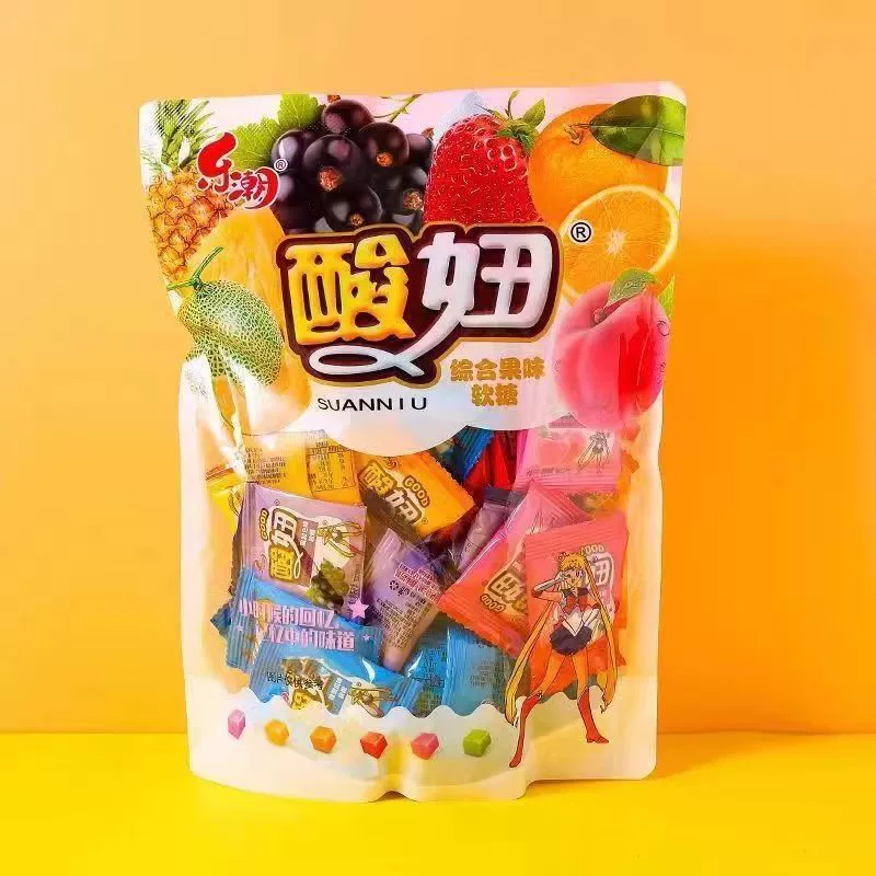 乐潮 Sour Girl фруктовый вкус мягкие конфеты 8090 послесадовское ностальгическое детство закуски