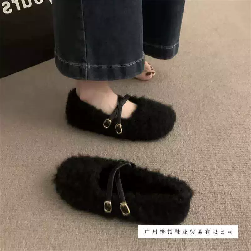 Демисезонная обувь, обувь из бархатного флиса, тяжелая подошва