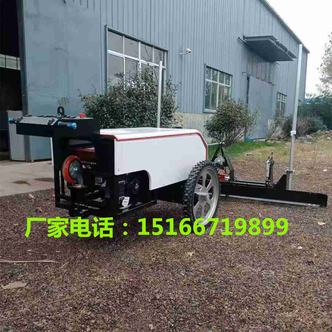 自动室内小型激光摊铺机 手扶两轮激光整平机 红外线铺平机