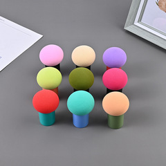Mushroom Head Handle Finished Powder Puff Beauty Tool Sponge Puff Portable Cushion BB Wet and Dry Dual Use Mushroom Head
