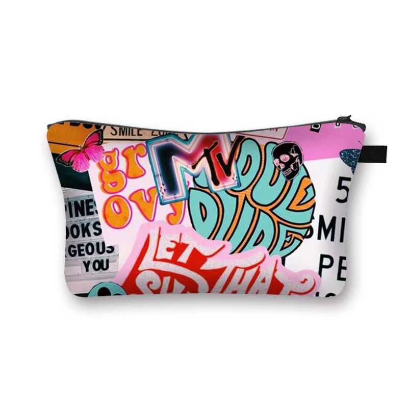 Amazon estilo caliente Taylor Swift bolsa de cosméticos bolsa de almacenamiento de gran capacidad bolsa de mano de moda con estampado femenino de moho