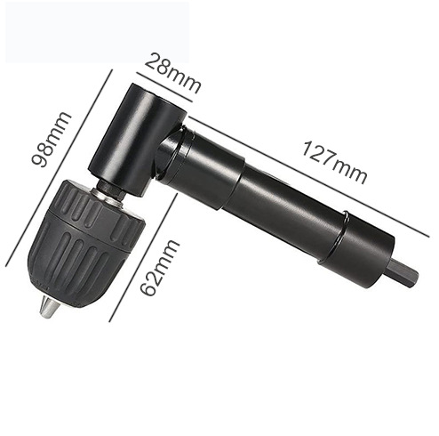 Esquina de cabezal de lote de 105 grados, tornillo de giro en ángulo recto, chal, venta directa de fábrica, mango hexagonal, taladro eléctrico, lote de giro
