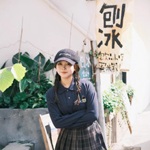 ���Ǵ���ײɫ����oversize����Polo���ɷ��쳤��T�ᳱ����Ůͬ��
