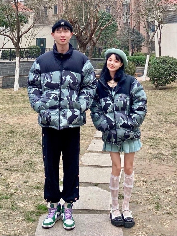 莆田TNF1996北家脸面花色雪山基地营三代羽绒服男女士情侣面包服|undefined