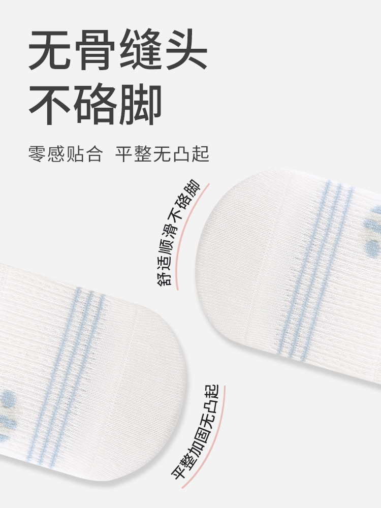 Calcetines para bebés verano ultra delgados anti-mosquitos calcetines de dibujos animados sin hueso no estrangular piernas calcetines de algodón recién nacidos