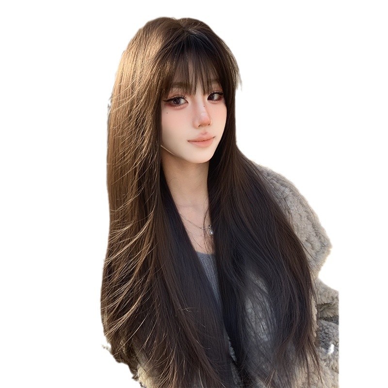 Connie Wig [Tomie Kawakami] Φυσικά καθημερινά μακριά ίσια μαλλιά με κτυπήματα, χαριτωμένα και νεανικά
