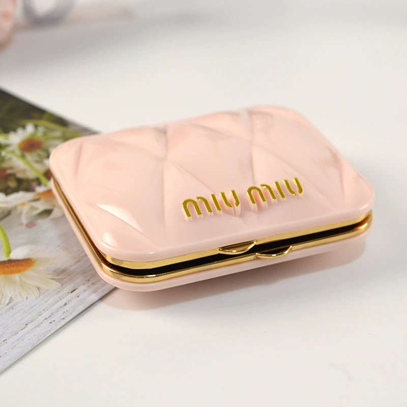 Miumiu, двусторонняя ручная сумка из ткани, модная тенденция складное зеркало