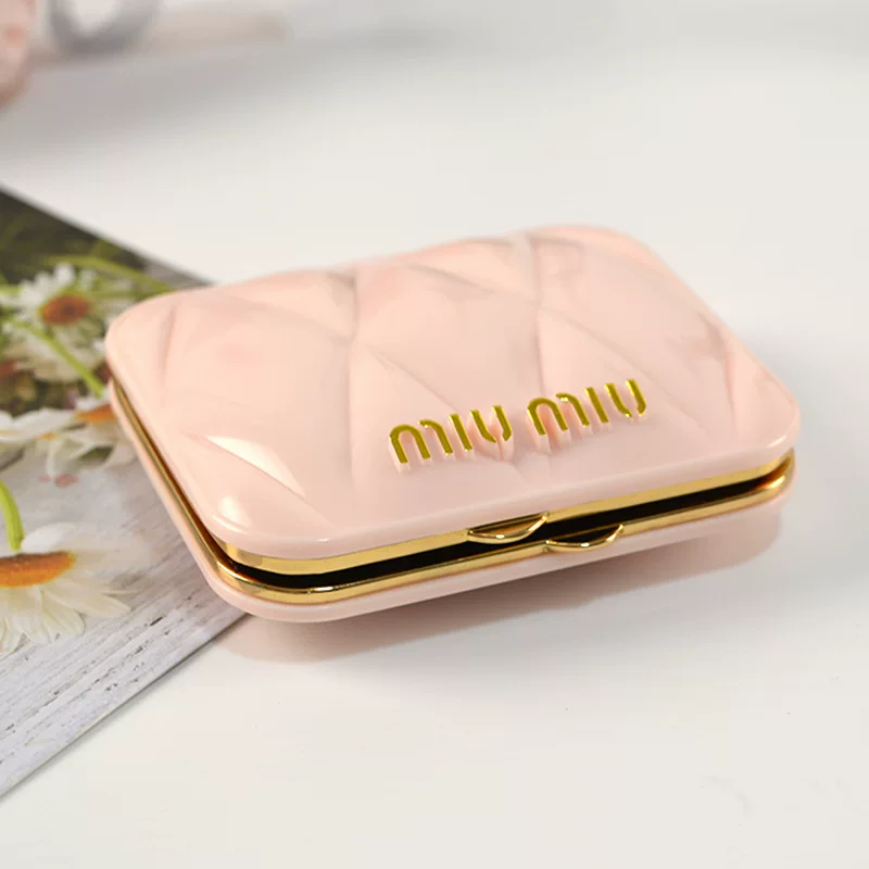 Miumiu, двусторонняя ручная сумка из ткани, модная тенденция складное зеркало