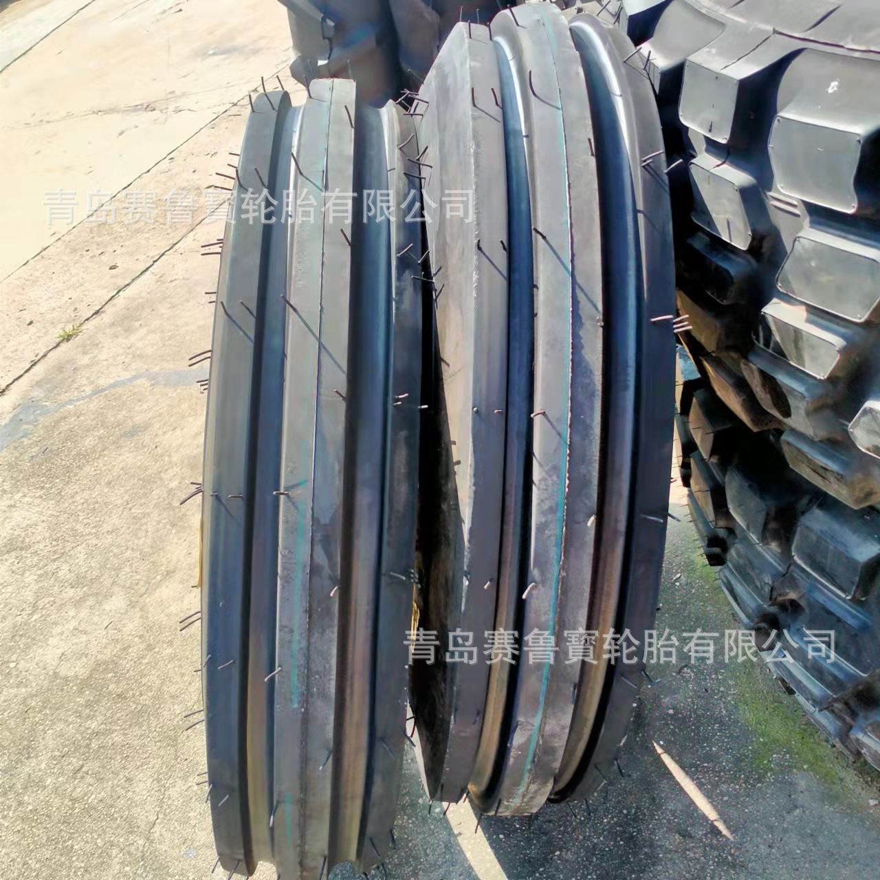 农用导向轮胎 7.50-20 拖拉机前轮轮胎 双沟花纹加厚型