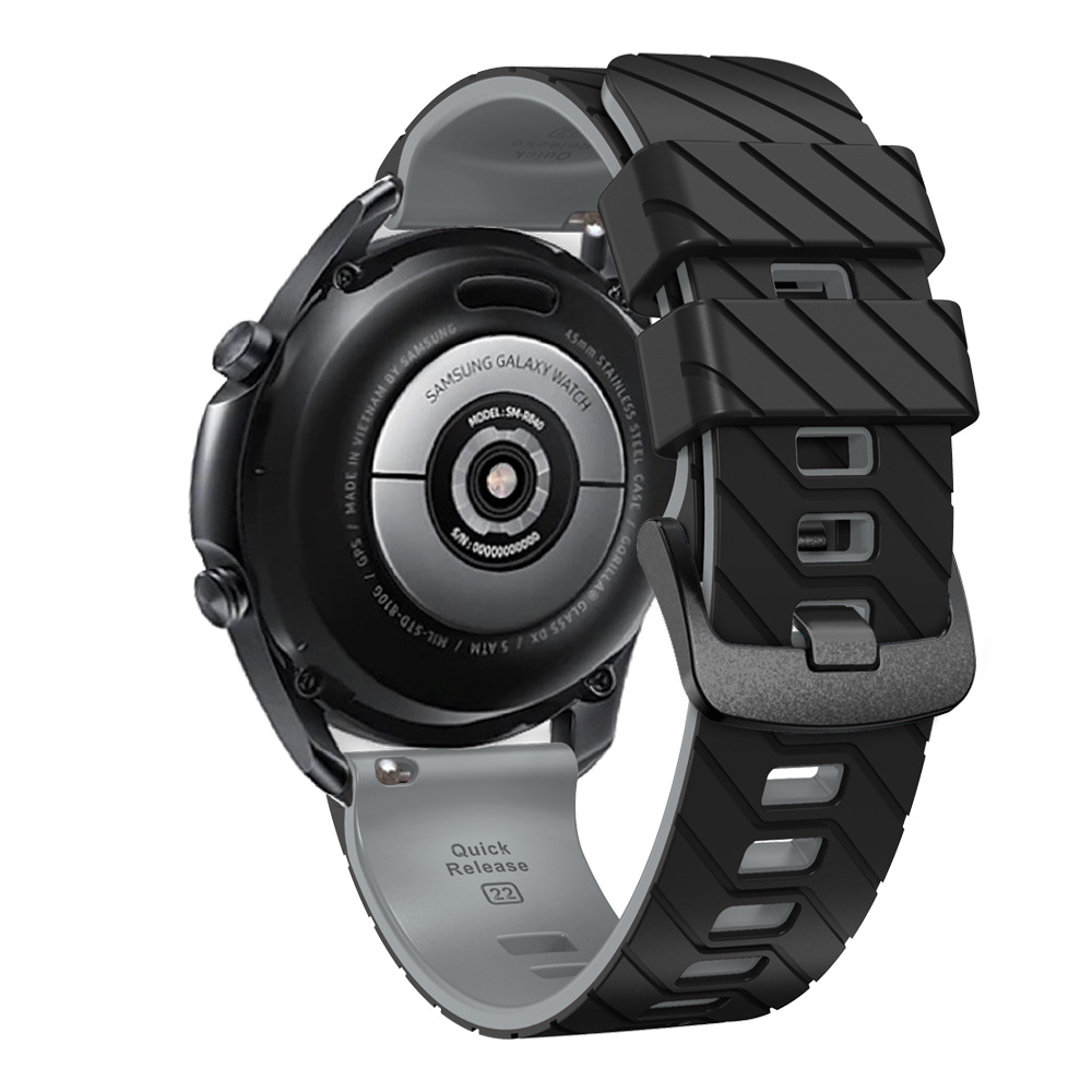Suitable for suunto9peak silicone watch strap, 22mm twill dual-color wristband, Suunto9 Peak undefined