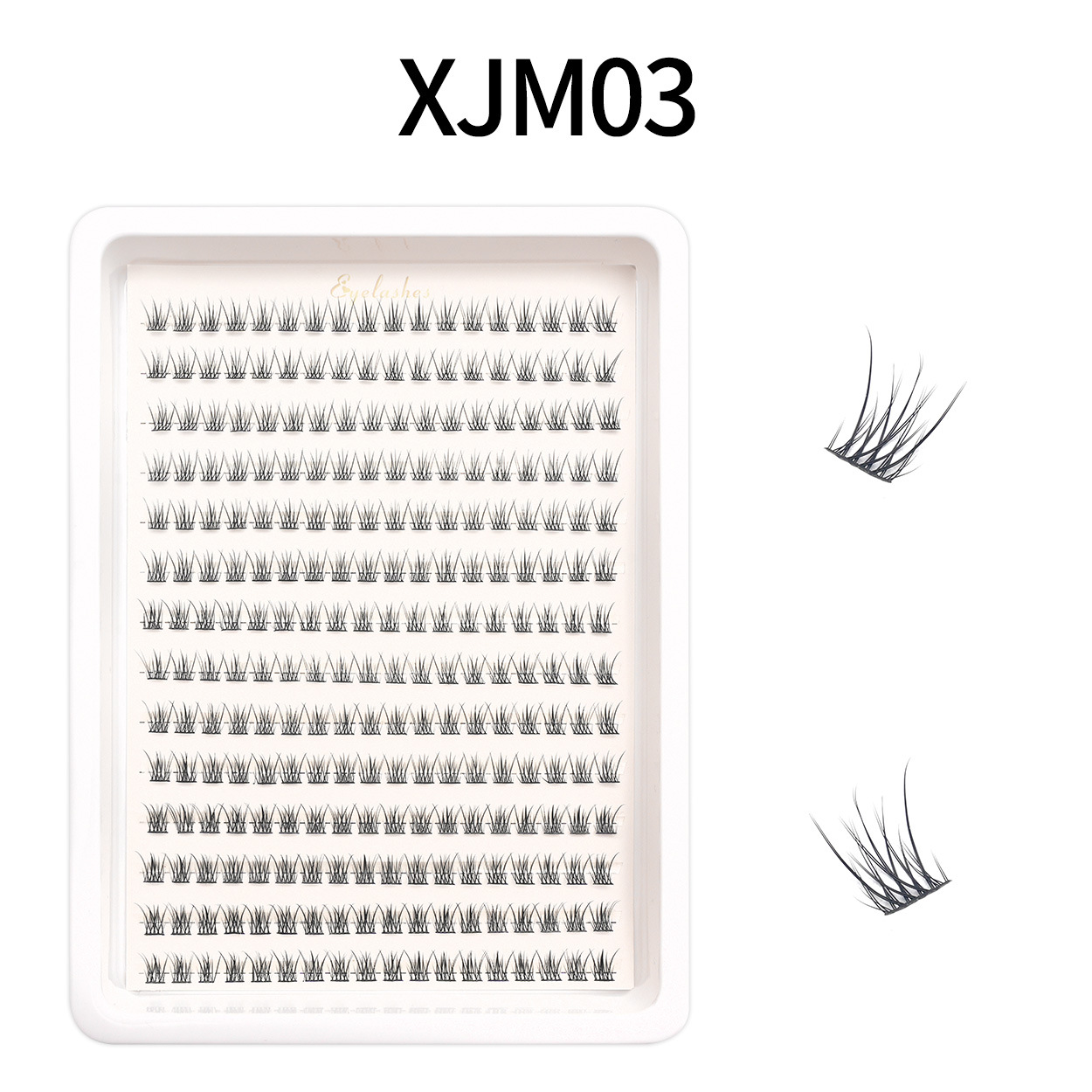 Amazon venta en caliente sobre las pestañas falsas bajo las pestañas combinación de comercio exterior, Europa y América, cabello D-curso DIY ojos pestañas al por mayor