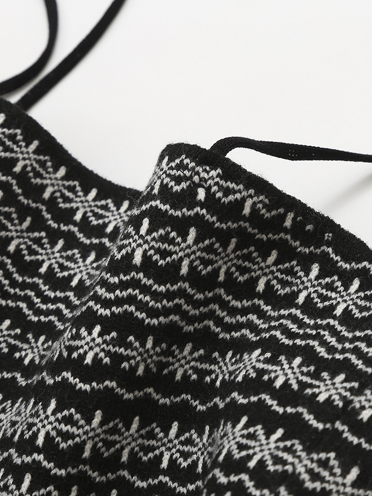 Women's 2024 Summer New Color blocked Striped Strap Slimming Half Skirt Set_voghion.com