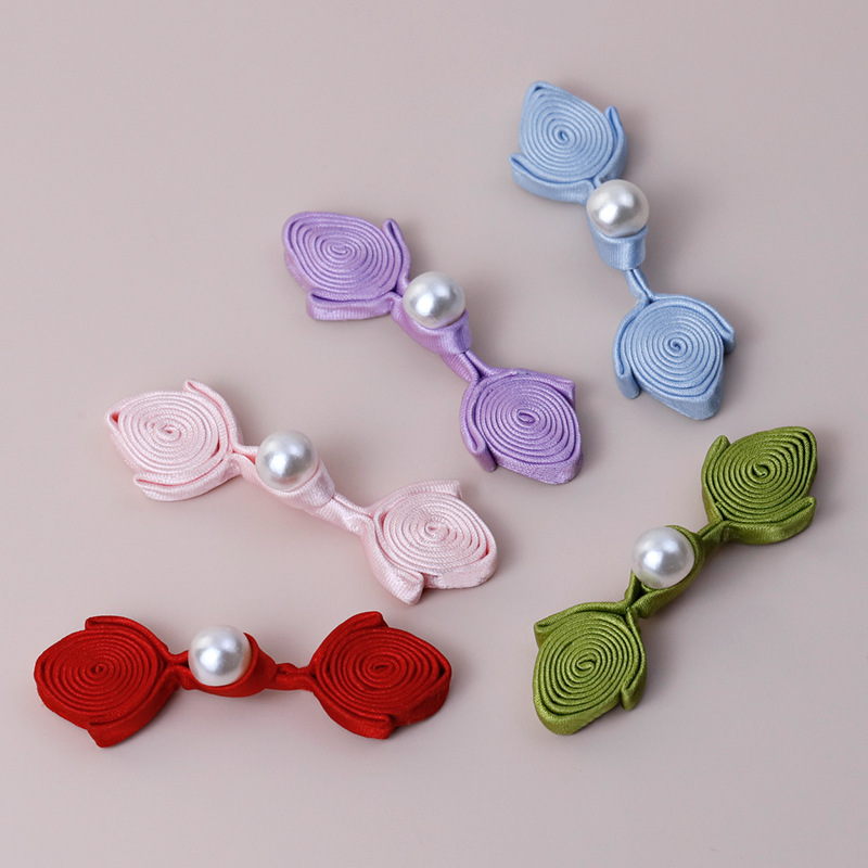 盘扣扣子手工旗袍布扣珍珠桃心复古装饰纽扣中式唐装民族服饰配件