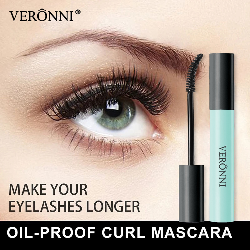 VERONNI thick curly long mascara base waterproof non-blooming eyelash styling liquid 4D mascara
