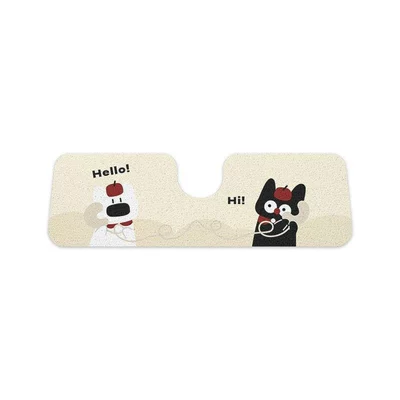 Avtomobil döşəmə paspasları, Cute Simple Silk Loop - cat-head-call-integrated-rear-row-silk-loop-50135cm-1-piece