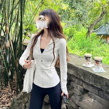 lulu原标Define原版瑜伽服立领外套女士瑜伽服上衣运动健身跑步