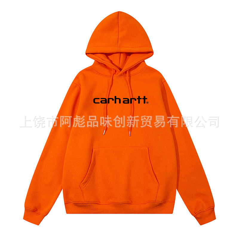 Amazon transfronteriza marca de moda europea y americana Carhartt nuevos hombres y mujeres de lana forrado suéter moda casual Sudadera con capucha