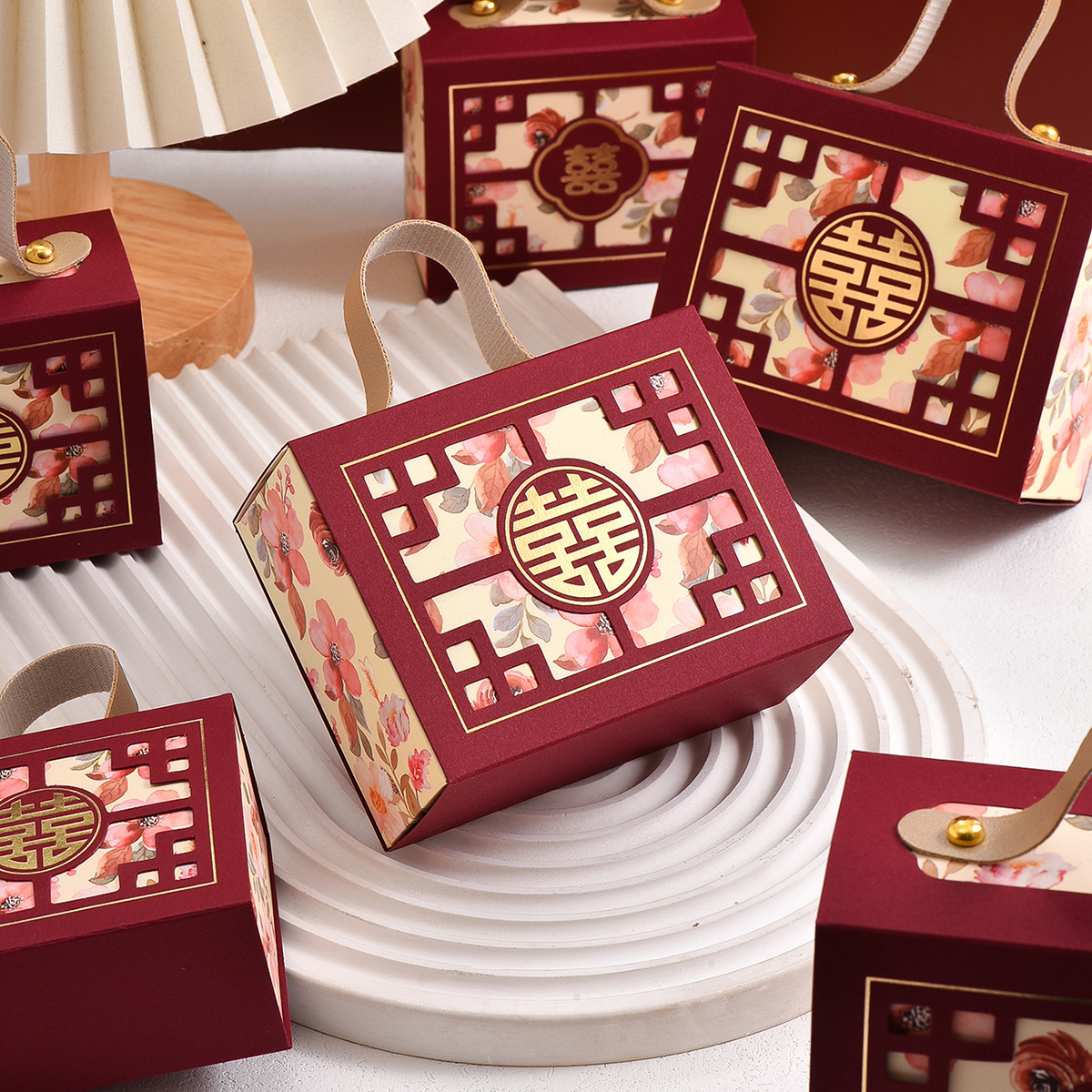 Wedding candy box wedding new creative Chinese Little Red Book same style portable gift box wedding return gift packaging empty box