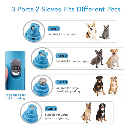 Amazon's best-selling pet nail grinder USB rechargeable nail trimming set dog electric nail clipper nail polisher