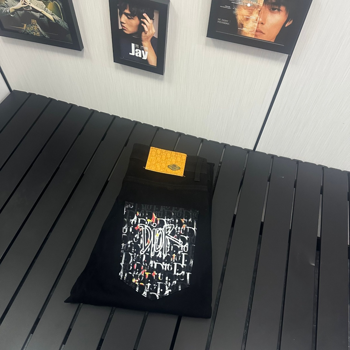 2025 New Trendy Brand Fashion Versatile Trendy Slim-Fit Internet Celebrity Same Style Spring and Summer Men's Jeans