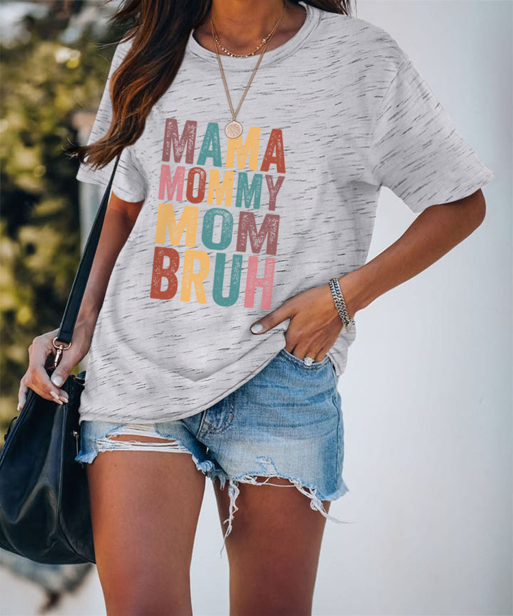 Femmes T-shirt Manche Courte T-shirts Impression Mode Lettre display picture 4