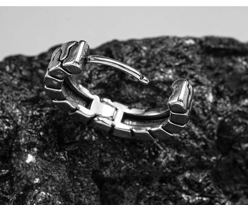 1 Piece Casual Geometric Titanium Steel Unisex Earrings