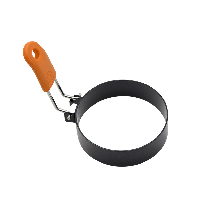 Cross-border 430 de acero inoxidable tortilla anti-escaldadura mango de silicona anillo de tortilla engrosada antiadherente ronda tortilla molde hogar