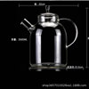 Snow Mountain cold water bottle with handle anti-scald heat-resistant glass suit tea cup coffee cup light luxury living room drinking cup