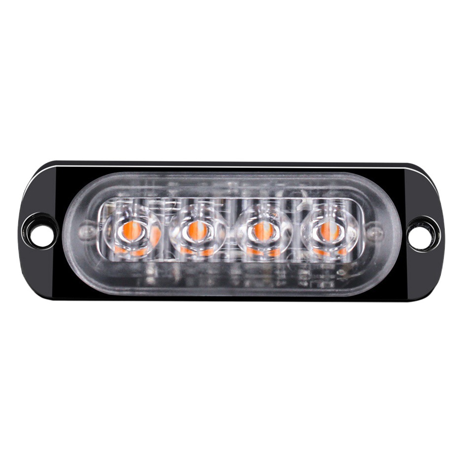 DXZ transfronteriza Venta caliente camión/Camión 12-24V lado ultrafino 4LED luz de flash luz de advertencia luz estroboscópica 12W