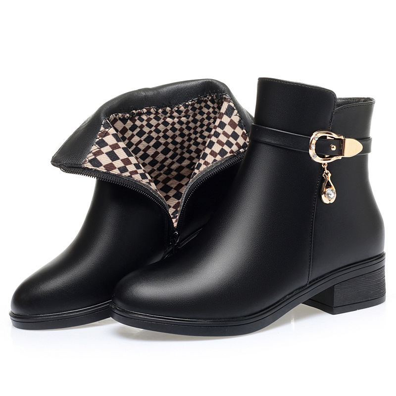 Black single lining 3.5cm heel