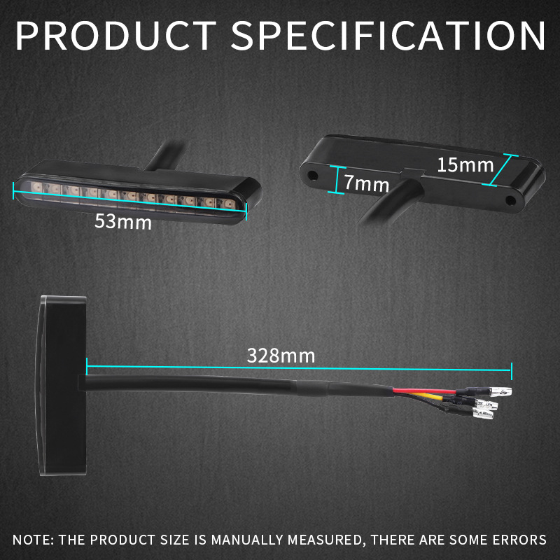 Motorcycle accessories Harley cruise prince modified rear tail light rear brake light assembly
