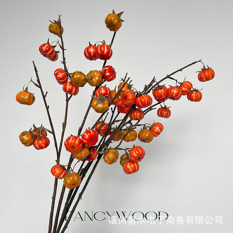 Simulation high quality Pumpkin Halloween Autumn and Winter Fruit Shooting Props Scene Layout Floral Design